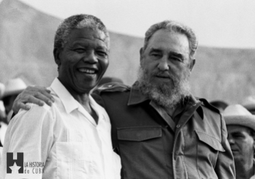 Fidel y Nelson Mandela